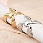304 женские браслеты с открытыми манжетами из нержавеющей стали, бабочка
