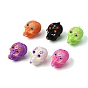 Cuentas de silicona del día de los muertos y Halloween, cuentas focales, cráneo del azúcar