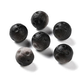 Natural Sliver Obsidian Beads, Planet