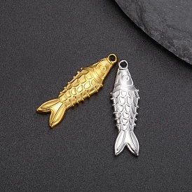 Stainless Steel Pendants, Fish Charm