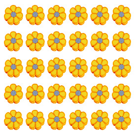 200 бусины из полимерной глины ручной работы., цветок