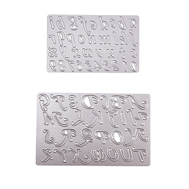 Pandahall элитная рамка с буквами и цифрами, металлическая резка, трафареты, для diy scrapbooking / фотоальбом, декоративная тисняющая бумажная карточка
