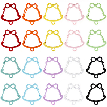 20 шт. 10 цвета цинковый сплав краска для выпечки брелок-колокольчик застежки