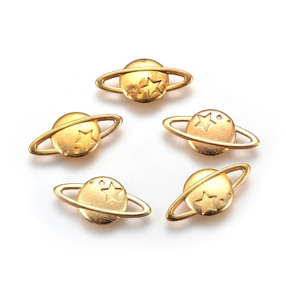 Настройки эмали кабошон из цинкового сплава, планета со звездой