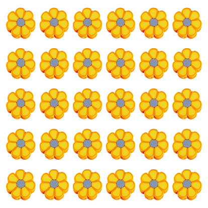 200 бусины из полимерной глины ручной работы., цветок