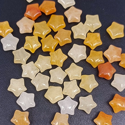Natural Topaz Jade Beads, Star