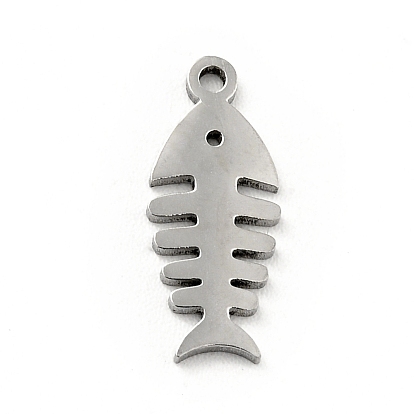 304 Stainless Steel Pendants, Fishbone