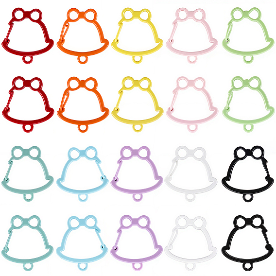 20 шт. 10 цвета цинковый сплав краска для выпечки брелок-колокольчик застежки