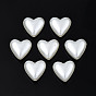 ABS Plastic Imitation Pearl Beads, Heart