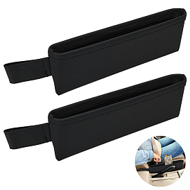 Искусственная кожа с пластиковым ящиком для хранения вещей в зазоре автомобильного сиденья, прямоугольные