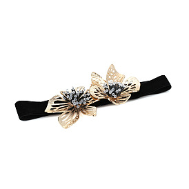Collier floral fait main avec un design audacieux et des fleurs en perles pour femmes