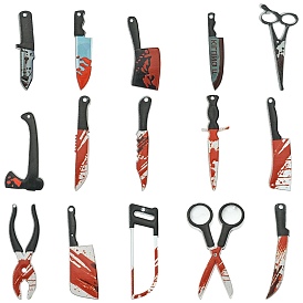 30шт. 15 стили непрозрачные акриловые подвески наборы