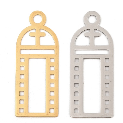 201 из нержавеющей стали большие кулоны, лазерная резка, церковный крест-талисман