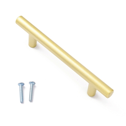Zinc Alloy T Bar Cabinet Door Knobs, Kitchen Drawer Pulls Cabinet Handles, with Iron Screws
