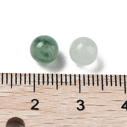 Natural Green Aventurine Sphere Beads, Round Bead, No Hole
