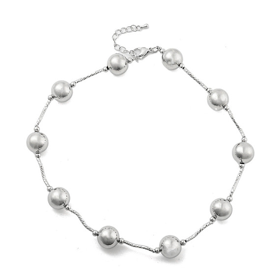 Ожерелья из латуни с бисером, без кадмия и без свинца, долговечный, круглые