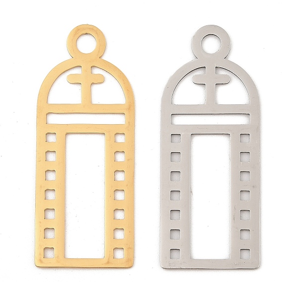 201 из нержавеющей стали большие кулоны, лазерная резка, церковный крест-талисман