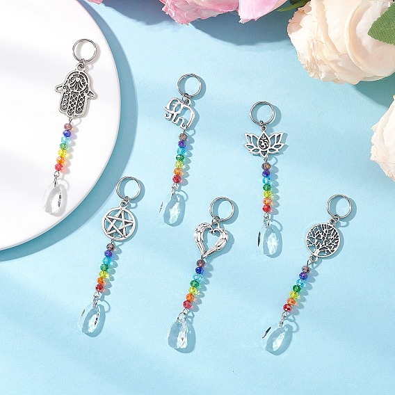 Подвеска-ловитель солнца из сплава и стекла с каплей, создатель радуги, для украшения сада и дома