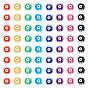 240 pièces 8 perles acryliques transparentes imprimées en couleurs, rond et plat avec des mauvais œil