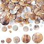 100 шт. 5 стили подвески из натуральной ракушки акойя, перламутровые подвески, плоско-круглые