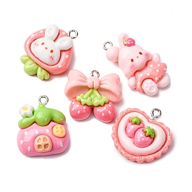 Непрозрачные подвески смолы, с платиновым тоном железная петля