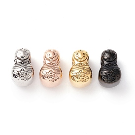 304 Stainless Steel European Beads, Large Hole Beads, Manual Polishing, Doll