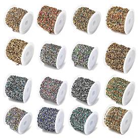 304 цепи натяжные нержавеющие, с эмалью, пайки, с катушкой, реальный 18 k позолоченный