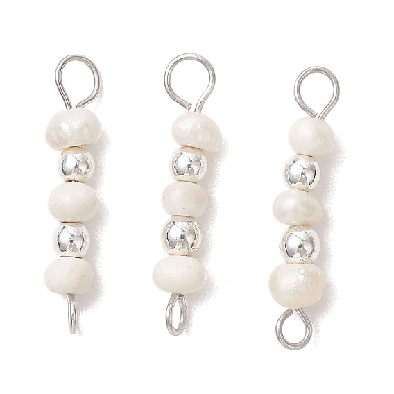 Натуральный культивированный пресноводный жемчужный картофель с круглыми гальваническими синтетическими немагнитными гематитовыми бусинами-подвесками., белые