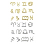 Rack Plating Brass Pendants, Long-Lasting Plated, Lead Free & Cadmium Free, 12 Constellations