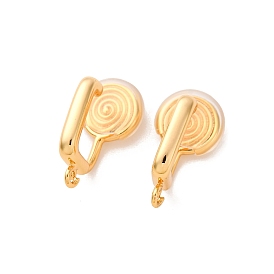 Латунные серьги с клипсами, долговечный, без никеля 