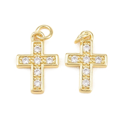 Латунные микро проложить кубического циркония подвески, крест прелести, долговечный, стойки покрытие, без свинца и без кадмия, с целью перехода в кольце