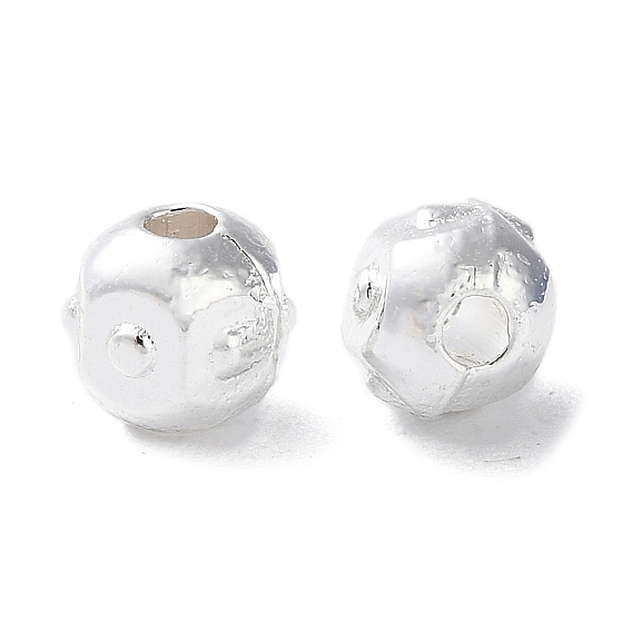 Aluminium Zwischen perlen, langlebig überzogen, facettiert, Runde