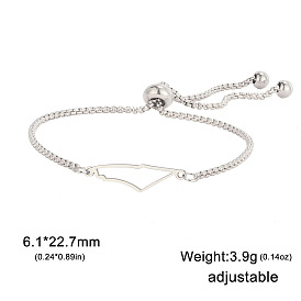 304 браслеты из нержавеющей стали, браслеты-цепочки для женщин, гора