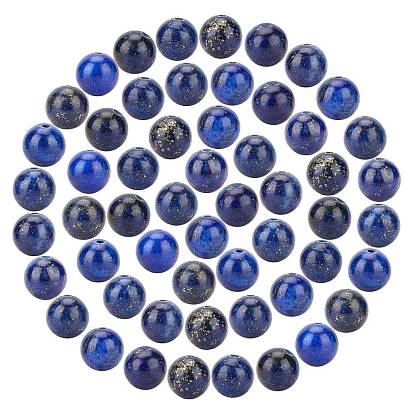 Natural Lapis Lazuli Beads Strands, Dyed, Round