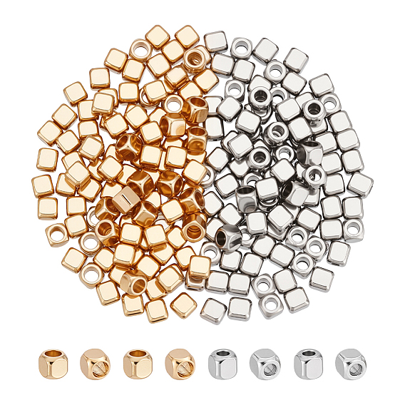 200шт 2 цвета 201 шарики из нержавеющей стали, кубические