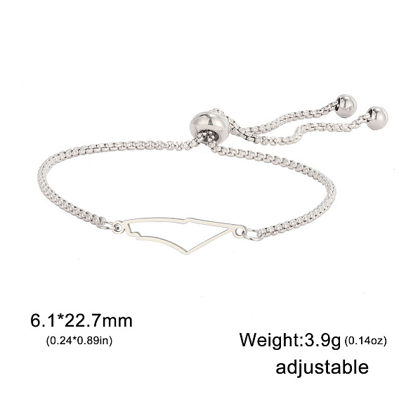 304 браслеты из нержавеющей стали, браслеты-цепочки для женщин, гора