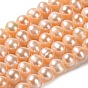Natural Cultured Freshwater Pearl Beads Strands, Potato, Grade 3A+