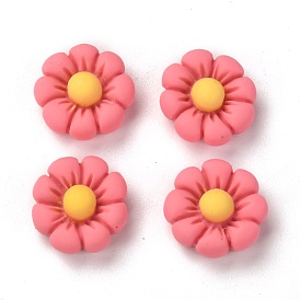 Opaque Resin Cabochons, Flower