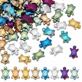 80шт 8 цвета гальванизированные немагнитные синтетические гематитовые бусины нити, черепаха