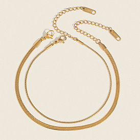 304 браслеты-змейки из нержавеющей стали для женщин