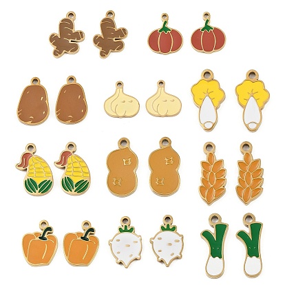 Овощи 304 эмалированные подвески из нержавеющей стали, ионное покрытие (ip), золотые