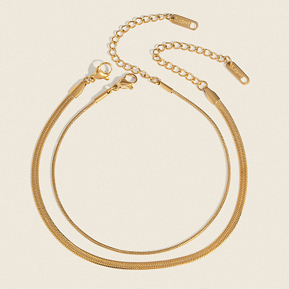 304 браслеты-змейки из нержавеющей стали для женщин