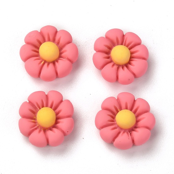 Opaque Resin Cabochons, Flower