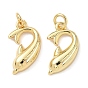 Латунные подвески, с целью перехода в кольце, дельфин, без свинца и без кадмия, долговечный, стойки покрытие