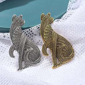 Броши из сплава персидская кошка