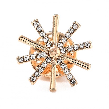 Fashion Crystal Rhinestone Brooch, Star Zinc Alloy Lapel Pin for Girl Women Jewelry