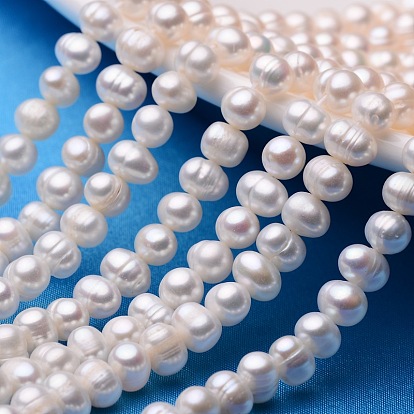 Potato Natural Cultured Freshwater Pearl Beads Strands