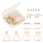 DIY Ohrring Kits, inklusive 304 Creolen aus Edelstahl, Ohrmuttern aus Kunststoff, 304 Ohrringhaken aus Edelstahl