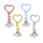 Застежки для брелоков в форме сердца из сплава, 4-набор брелоков с застежкой-карабином для сумок