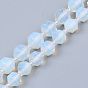 Opalite Beads Strands, Round, Faceted